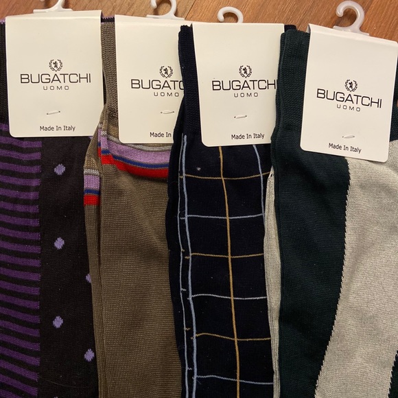SOLD NWT 4-Pack of Bugatchi Dress Socks - Variety - Picture 3 of 4